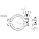 Tri-clamp klemband - 2 scharnierpunten